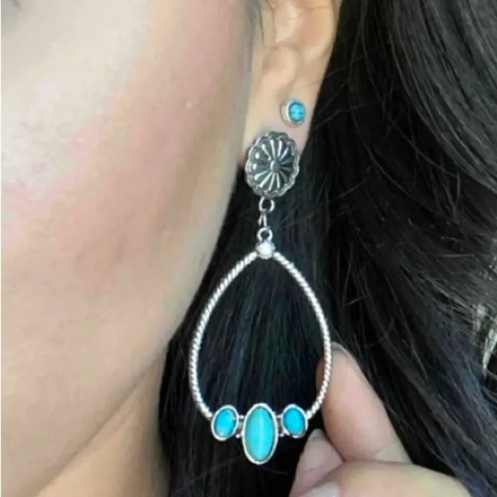 Boho dangle earrings #483
